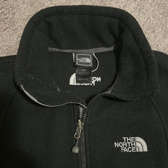 The North Face Womens Long Sleeve Full-Zip Up Fleece Jacket Black Size M - Picture 2 of 6